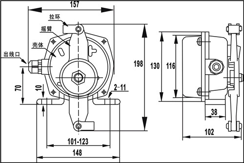 KLT2-I、KLT2-II雙向拉繩開(kāi)關(guān)_拉繩開(kāi)關(guān)工廠直營(yíng)